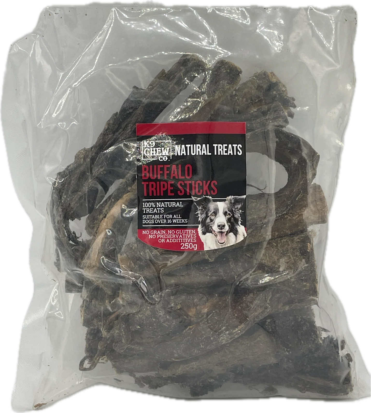 K9 Chew Co. Buffalo Tripe Sticks 250g