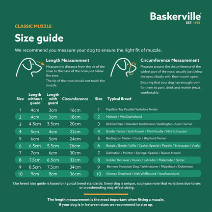 Company Of Animals Baskerville Classic Basket Muzzle Size 4