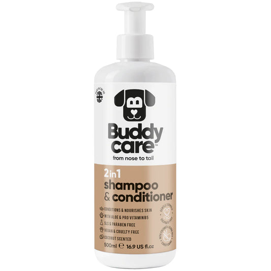 Buddycare 2 in 1 Coconut Shampoo & Conditioner 500ml