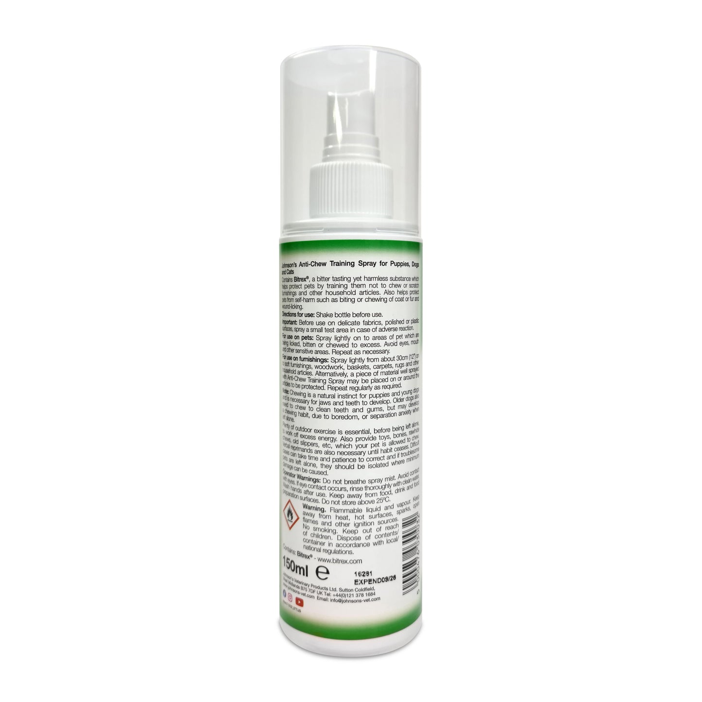 Johnson's Anti-Chew Spray 150ml
