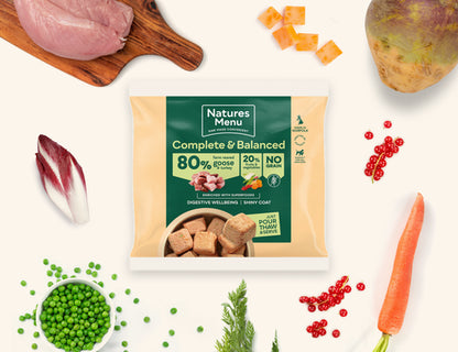 Natures Menu Complete & Balanced 80/20 Nuggets Turkey & Goose 1kg