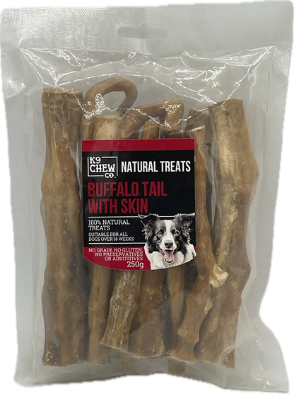 K9 Chew Co. Buffalo Tail with Skin 15cm 250g