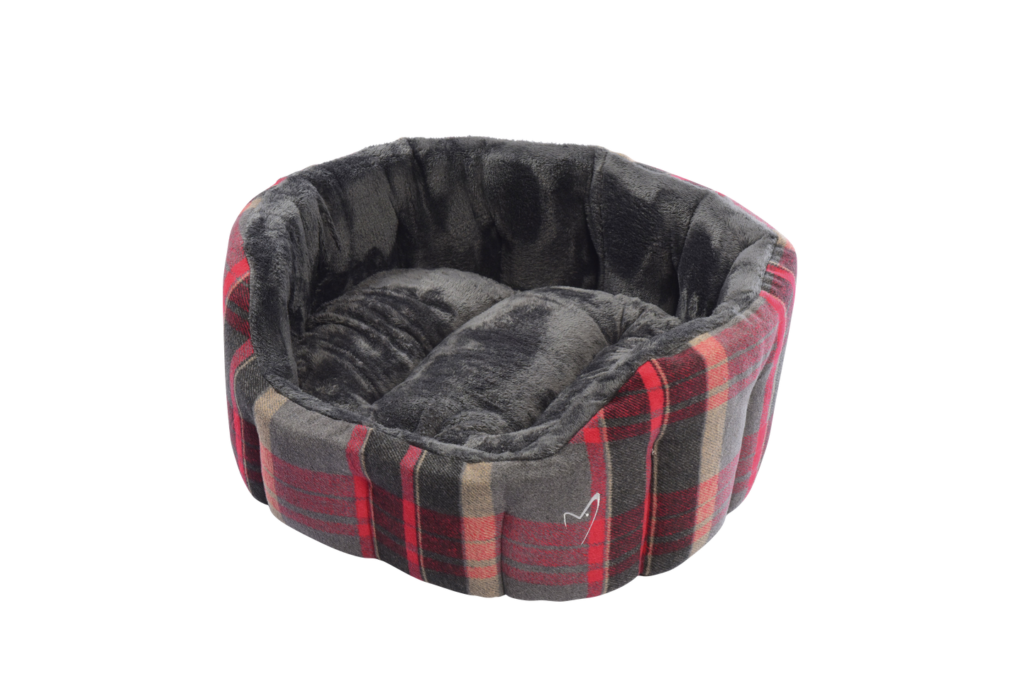 Gor Pets Camden Deluxe Pet Bed Medium - Red Check