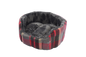 Gor Pets Camden Deluxe Pet Bed Medium - Red Check