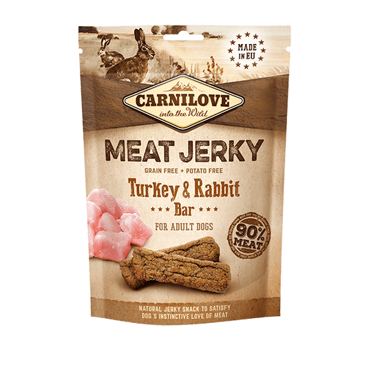 Carnilove Dog Jerky Treats Turkey & Rabbit Fillet Bar