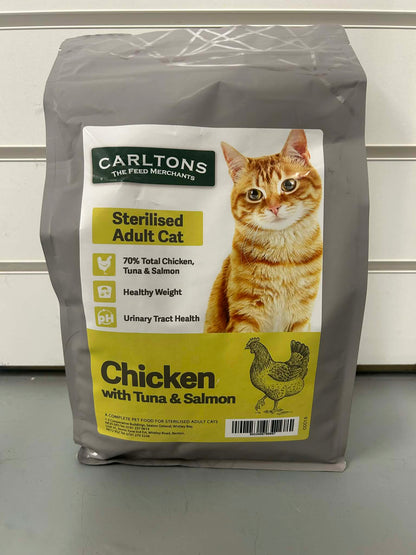 Carltons Sterilised Adult Cat Food Chicken, Tuna & Salmon 1.5kg