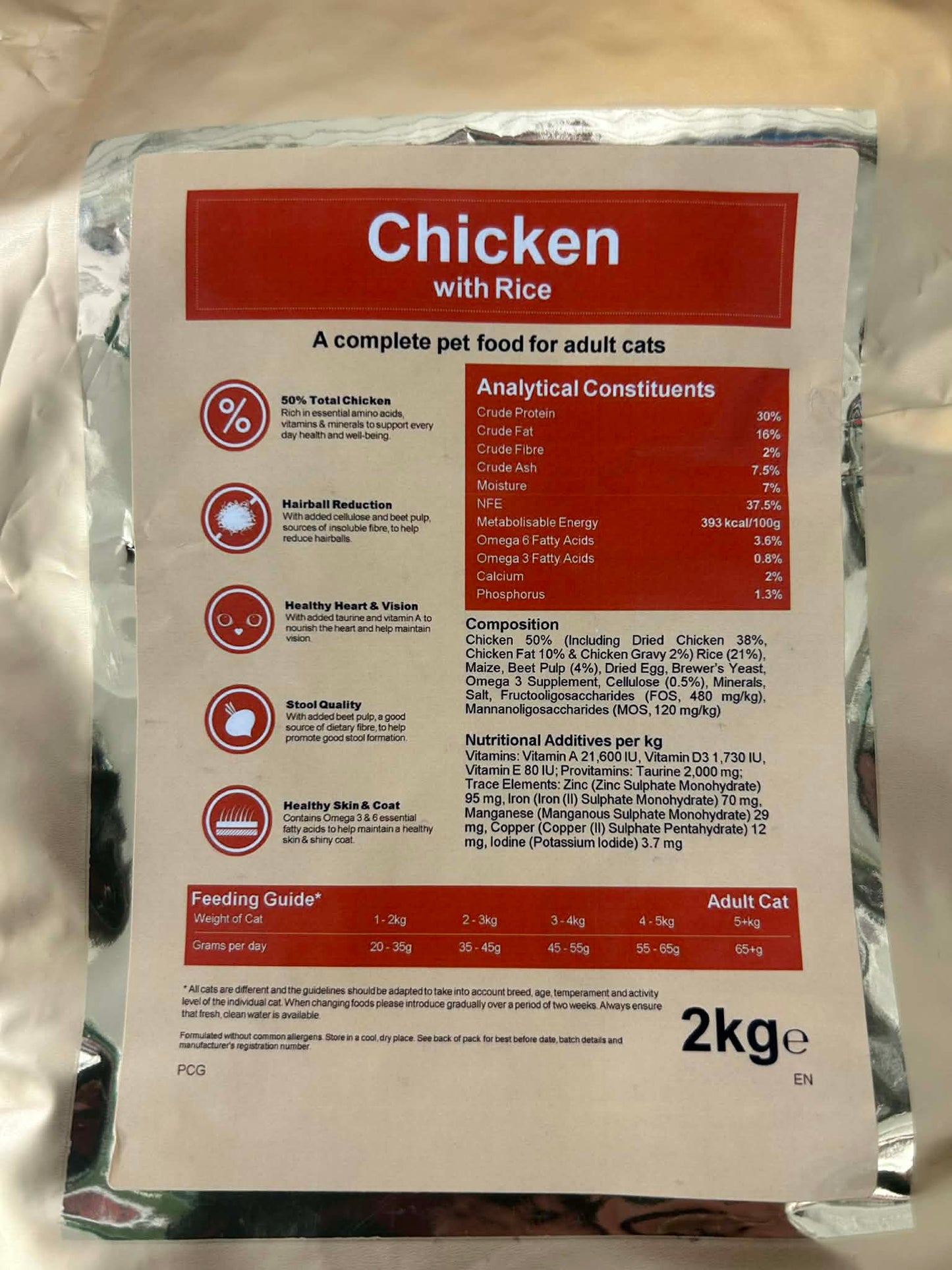 Carltons Premium Cat Food Chicken 2kg