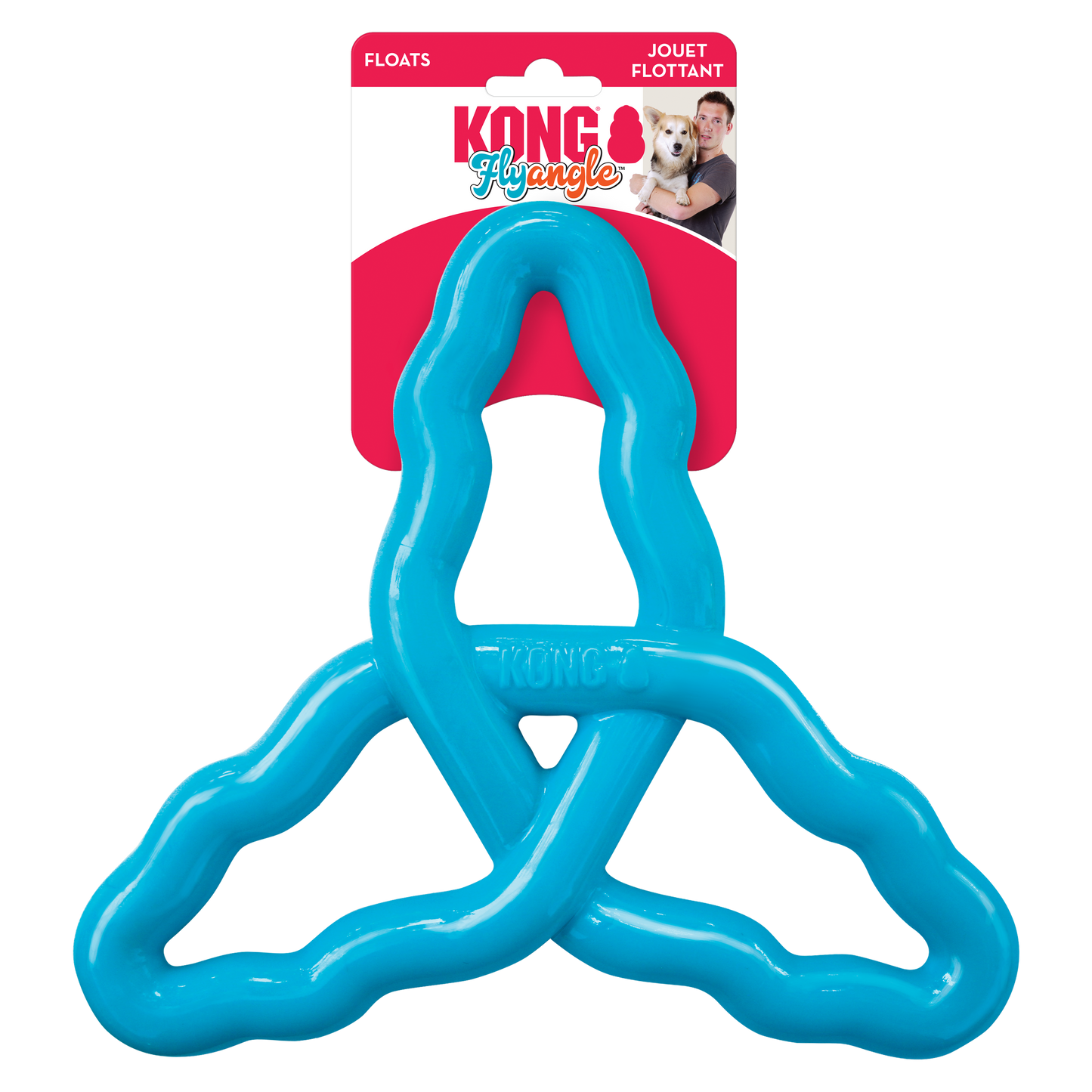 KONG Flyangle Durable Fetch Dog Toy - Large Assorted