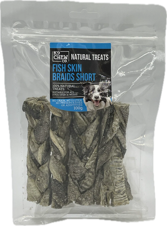 K9 Co. Cod Skin Braids Short 100g