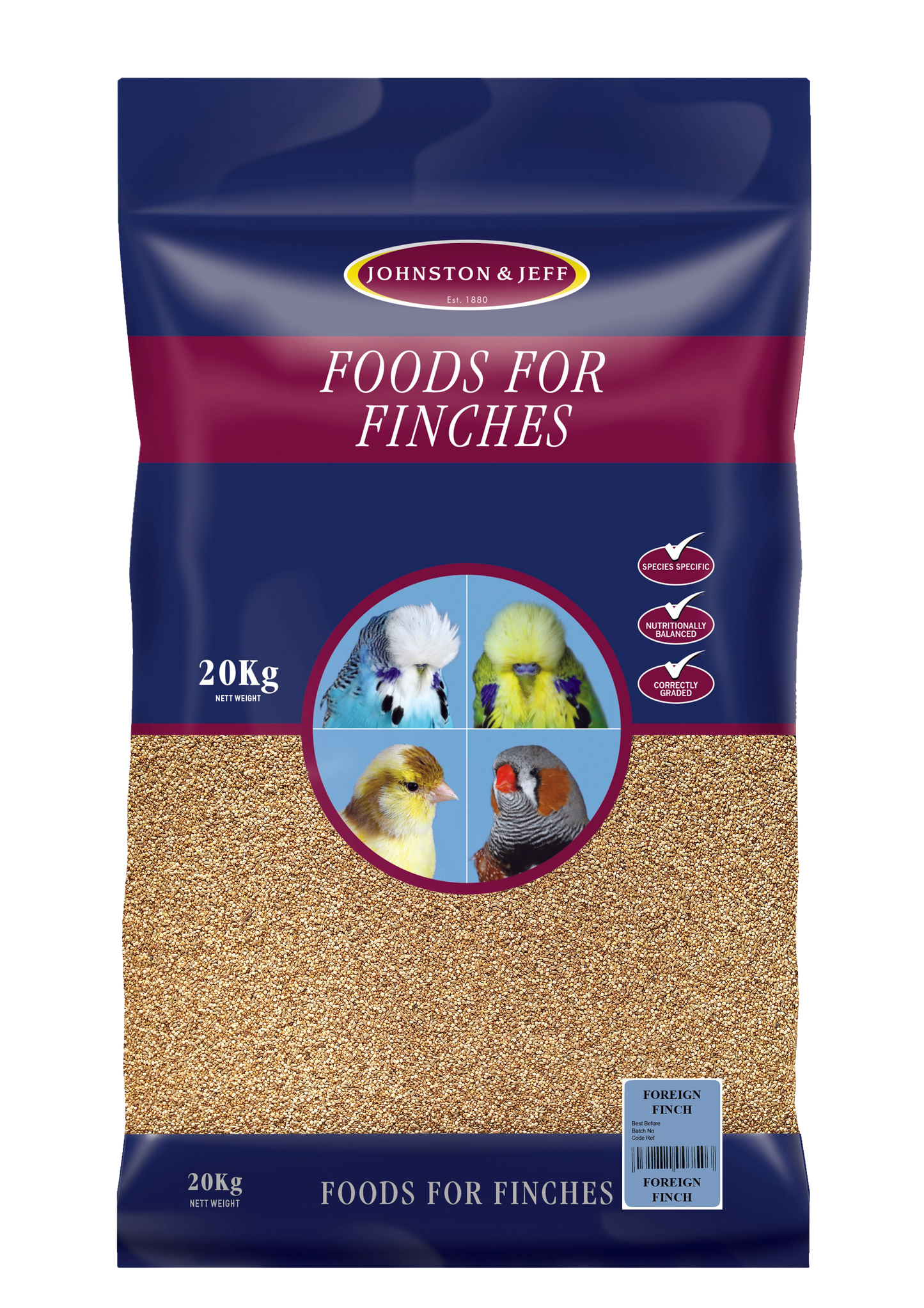 Johnston & Jeff Foreign Finch 20kg