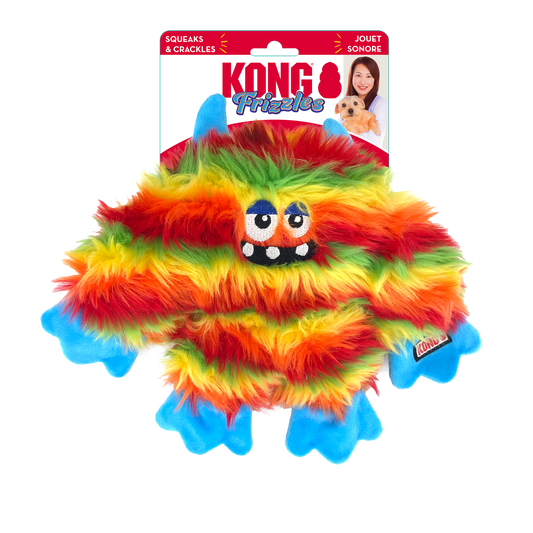 KONG Frizzle Zazzle Interactive Crinkle Toy - Medium
