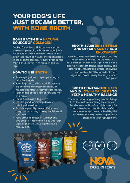 Nova Dog Chicken Bone Broth 230ml