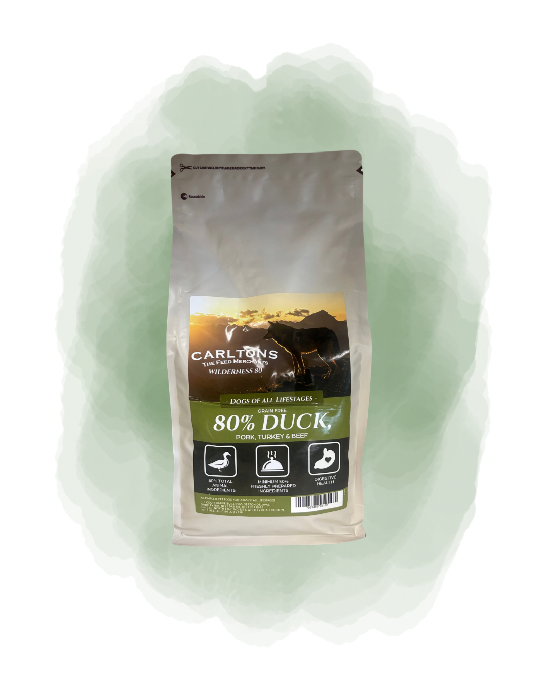 Carltons Wilderness 80 - 80% Duck, Pork, Turkey & Beef 2kg