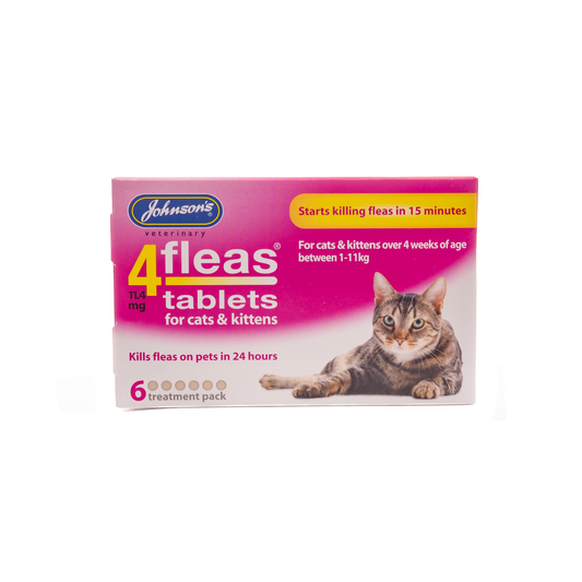 Johnson's 4fleas Tablets for Cats & Kittens 6 pack