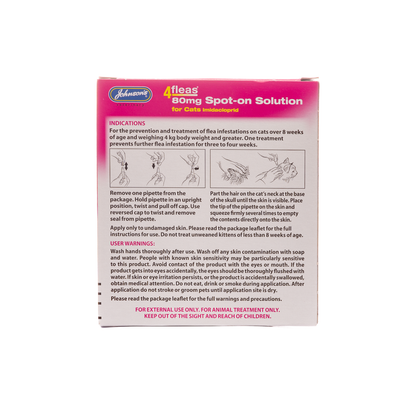 Johnson's 4fleas Spot-on for Cats over 4kg