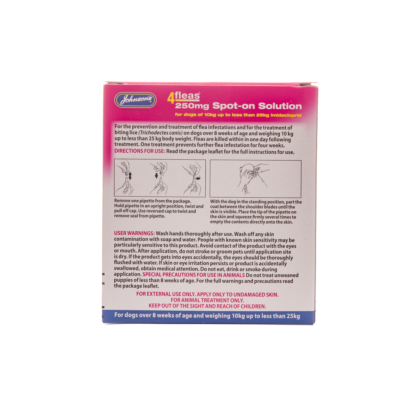 Johnson's 4fleas Spot-on for Medium Dogs 10 -25kg