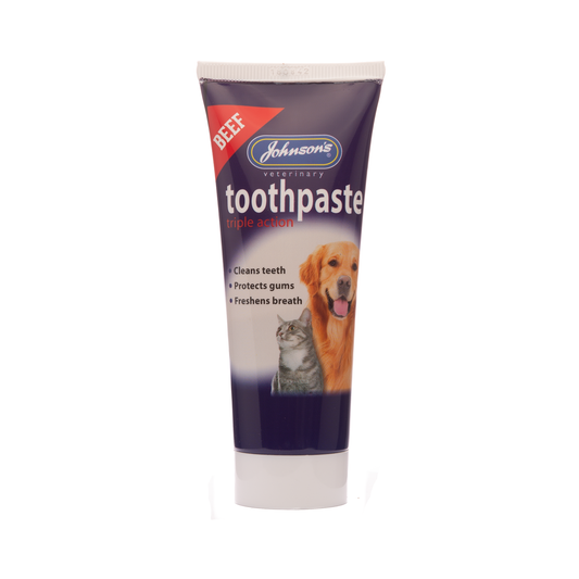 Johnson's Beef Triple Action Toothpaste for Dogs and Cats 50g