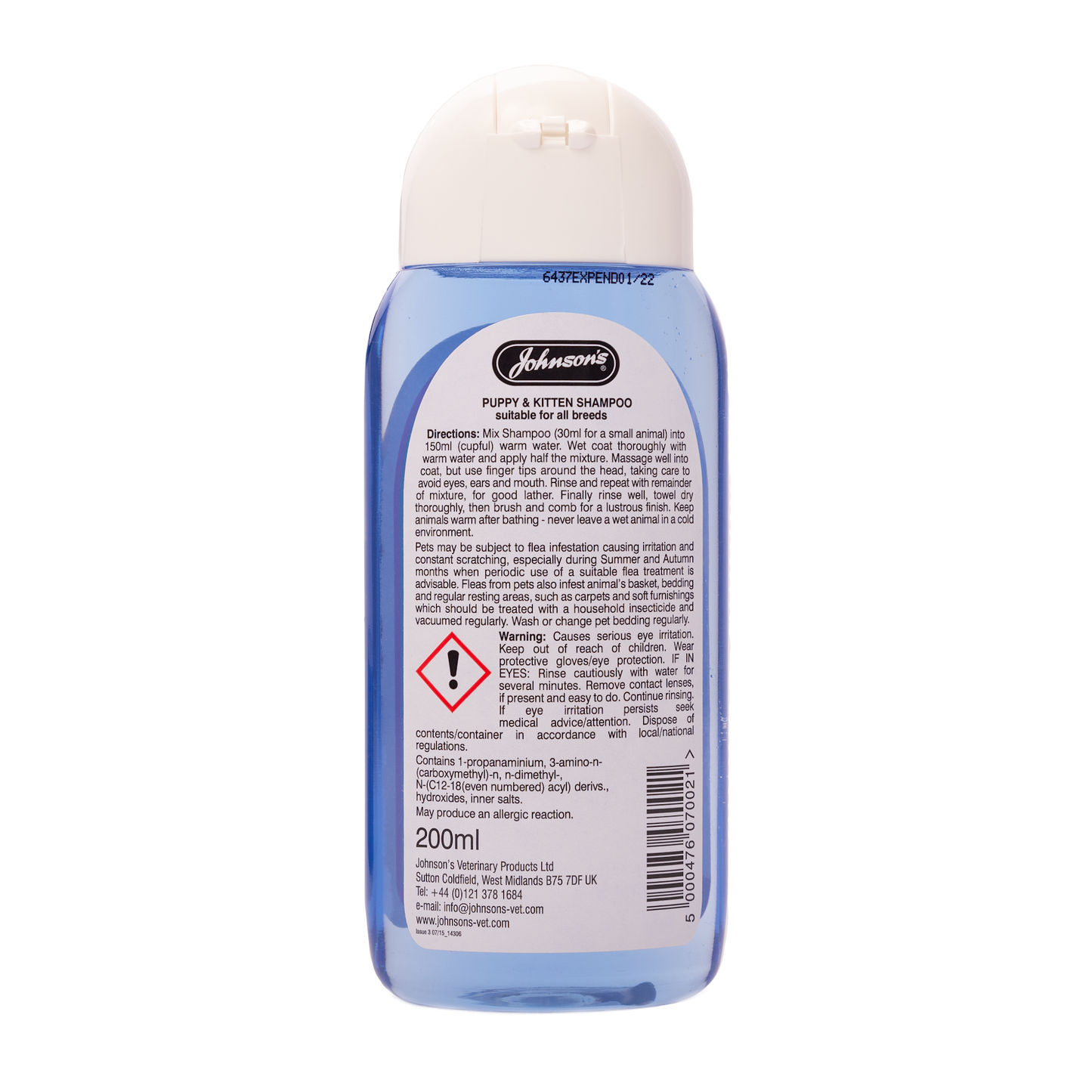 Johnson's Puppy & Kitten Shampoo – 200ml