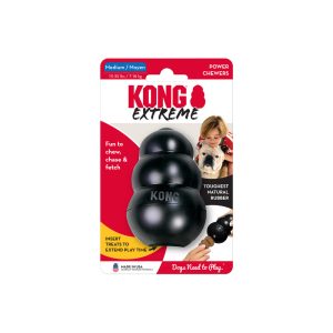 KONG Extreme Durable Chew Dog Toy - Medium Black (8.5cm)