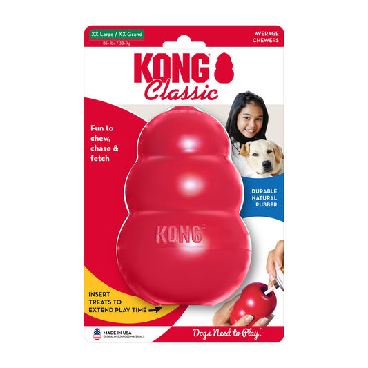 KONG Classic Durable Dog Chew Toy XX-Large 14.5cm - Red