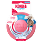 KONG Puppy Durable Flying Disc Dog Toy - Small Blue/Pink (17.5cm)