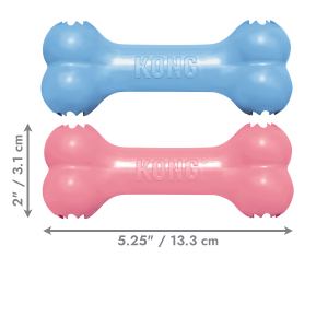 KONG Puppy Goodie Bone Treat Dispensing Dog Toy - Small Blue/Pink (13cm)Dog Dog