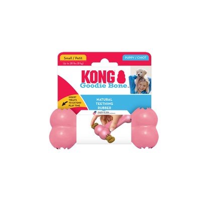 KONG Puppy Goodie Bone Treat Dispensing Dog Toy - Small Blue/Pink (13cm)Dog Dog