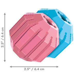 KONG Puppy Activity Ball Treat Dispensing Dog Toy - Small Blue/Pink (6cm)Dog Dog