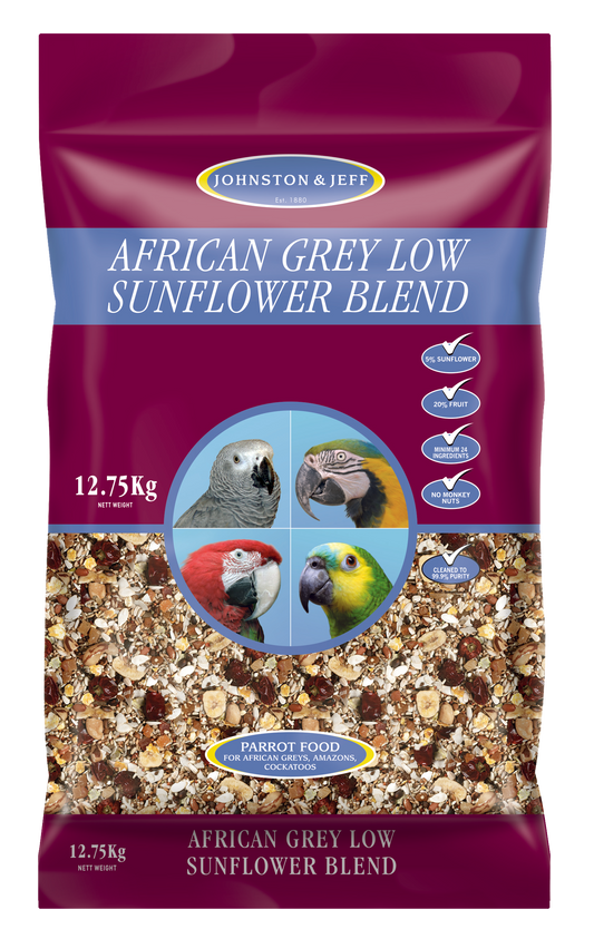 Johnston & Jeff Low Sunflower for African Greys 12.75kg
