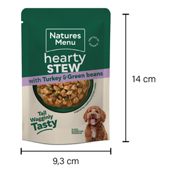 Natures Menu Turkey and Vegetable Hearty Stew Pouch 8x100g