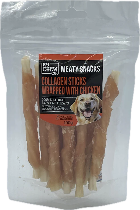 K9 Chew Co. Collagen Sticks Wrapped with Chicken 100g