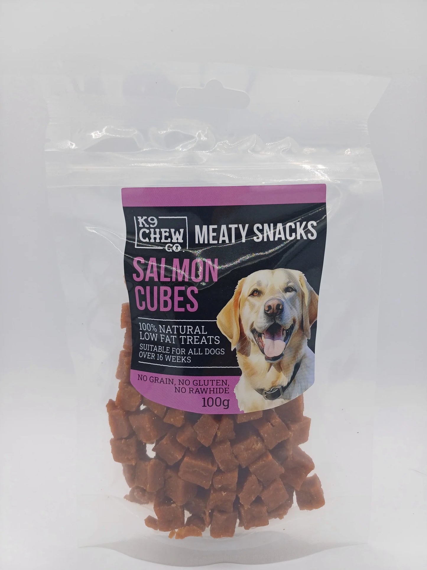 K9 Chew Co. Meaty Snacks Salmon Cubes 100g