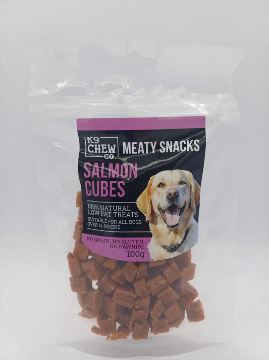 K9 Chew Co. Meaty Snacks Salmon Cubes 100g
