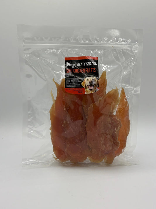 K9 Chew Co. Meaty Snacks Soft Chicken Fillets 400g