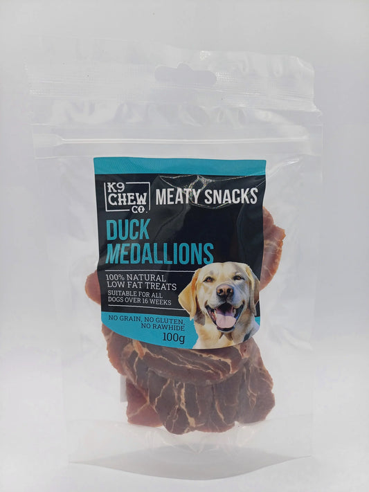 K9 Chew Co. Meaty Snacks Duck Medallions 100g