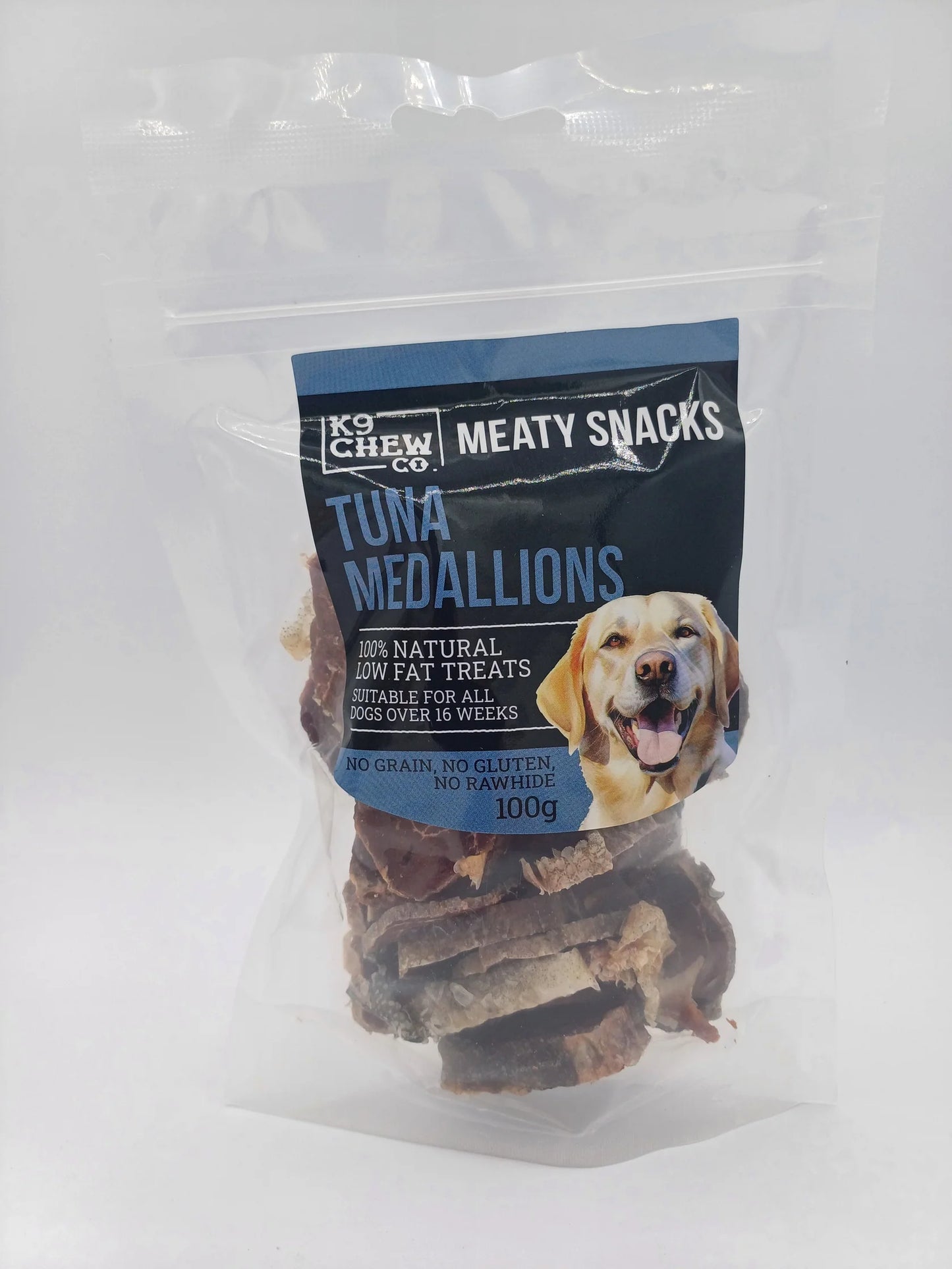 K9 Chew Co. Meaty Snacks Tuna Medallions 100g