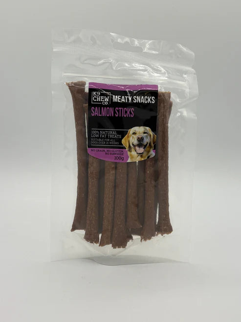 K9 Chew Co. Salmon Snack Sticks 100g