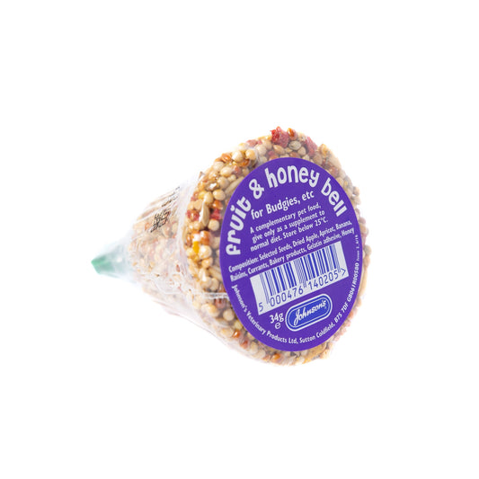Johnson's Fruit & Honey Bells for Budgies, Parakeets etc 34g