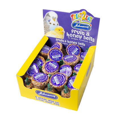 Johnson's Fruit & Honey Bells for Budgies, Parakeets etc 34g