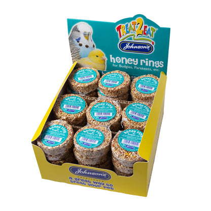 Johnson's Honey Rings for Budgies, Parakeets etc