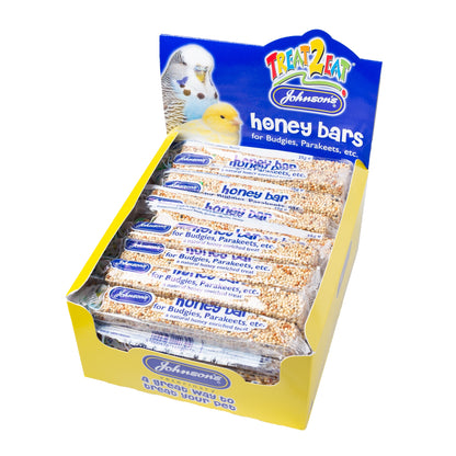 Johnson's Honey Bars for Budgies, Parakeets etc 35g
