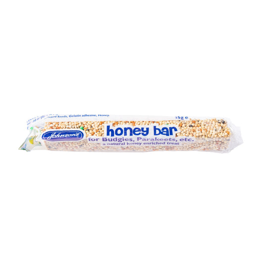 Johnson's Honey Bars for Budgies, Parakeets etc 35g