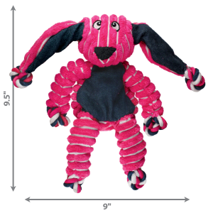 KONG Floppy Knots Bunny Squeaky Tug Dog Toy - Small/Medium