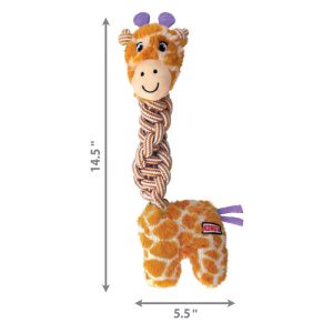 KONG Knots Twists Squeaky Tug Dog Toy - Medium/Large Assorted