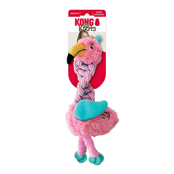 KONG Knots Twists Squeaky Tug Dog Toy - Medium/Large Assorted