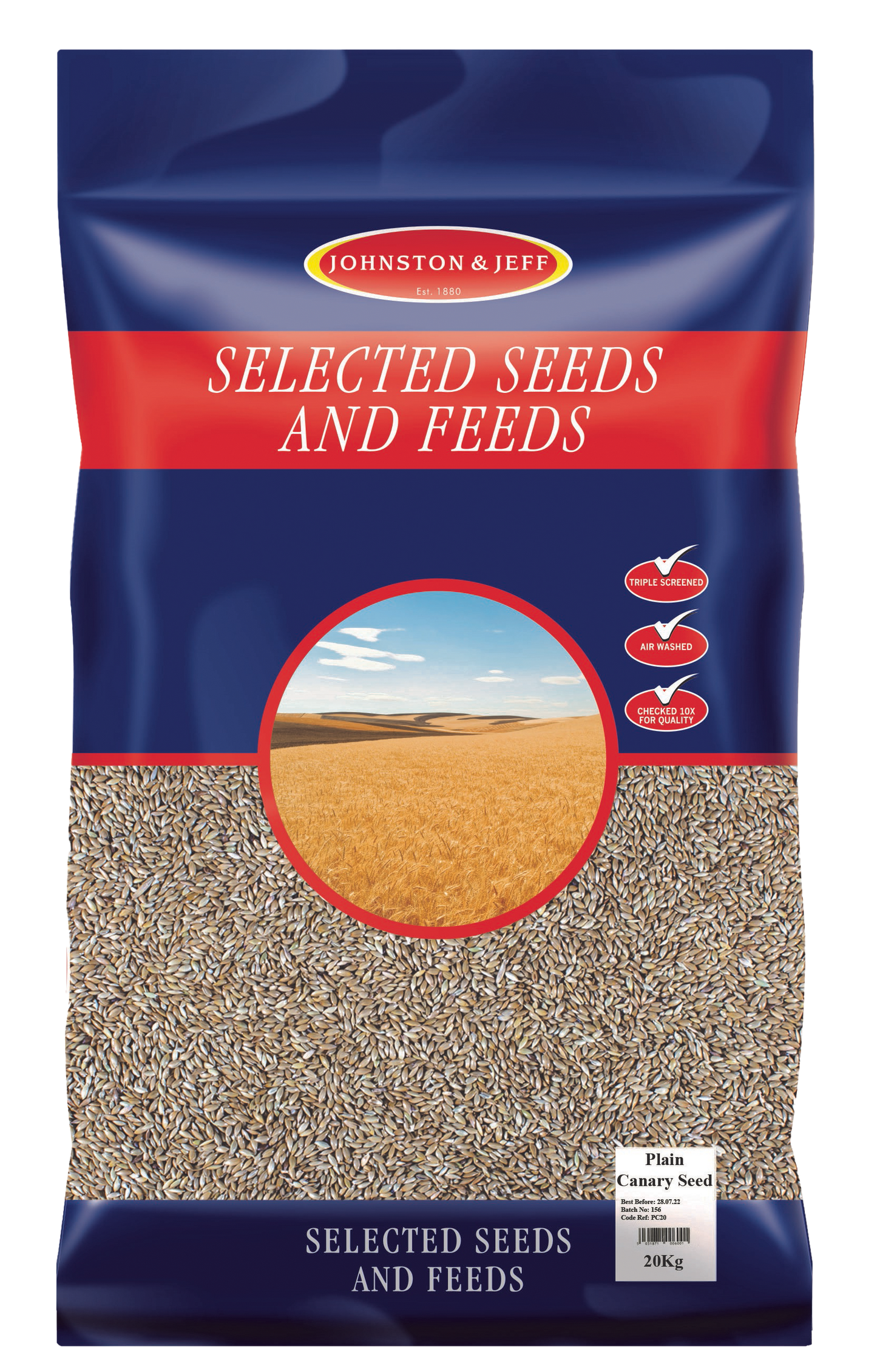 Johnston & Jeff Plain Canary Seed 20kg