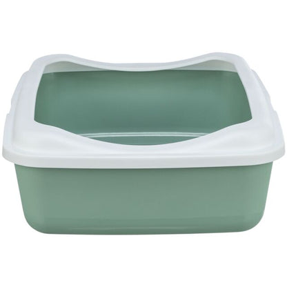 Trixie Classic Litter Tray with rim Sage & White