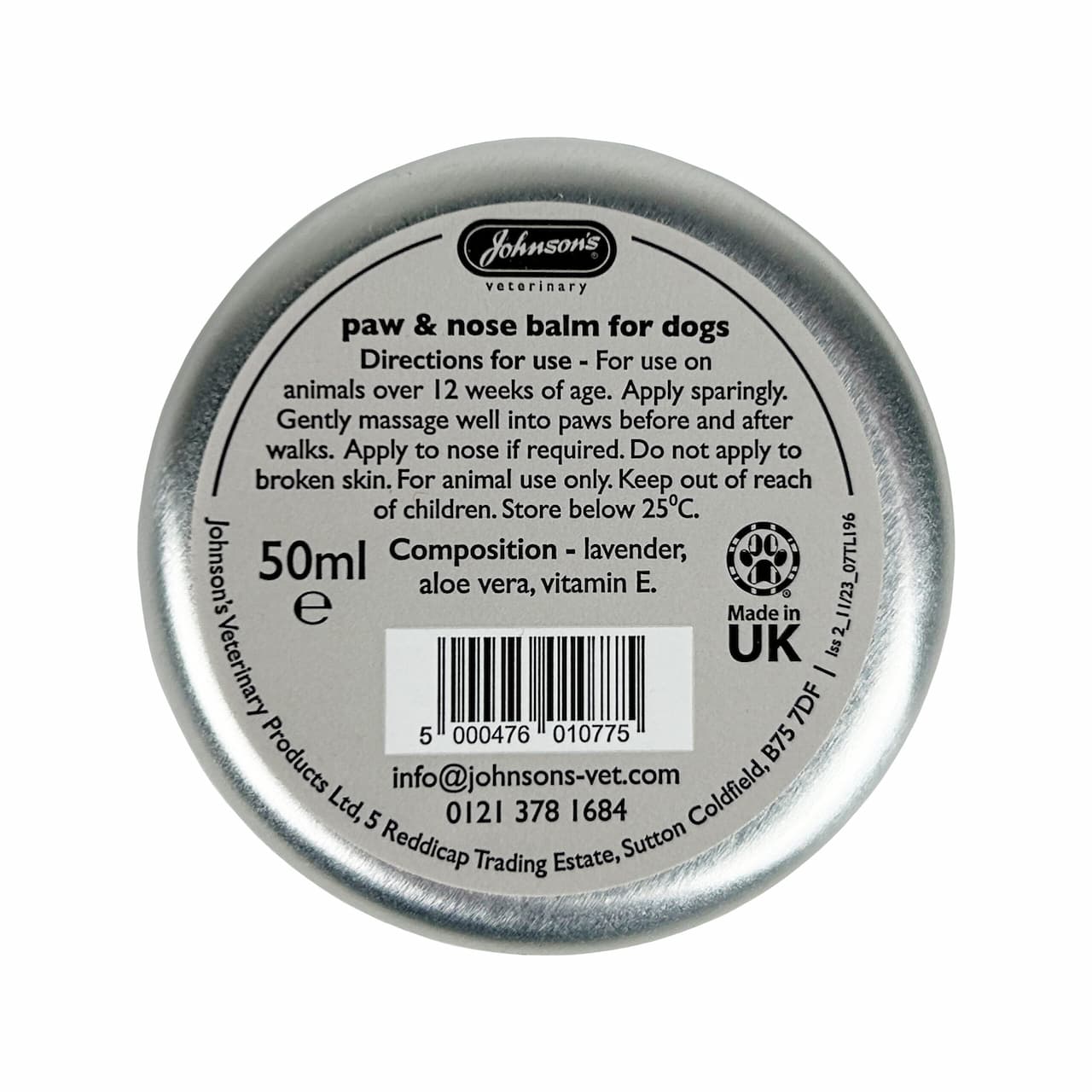 Johnson's Paw & Nose Balm for dogs 50ml