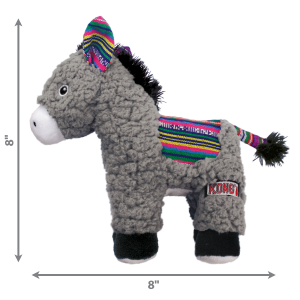 KONG Sherps Donkey Squeaky Plush Dog Toy - Medium