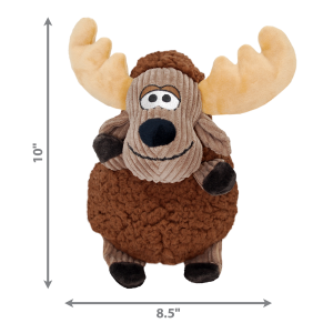 KONG Sherps Floofs Moose Squeaky Plush Dog Toy - Medium